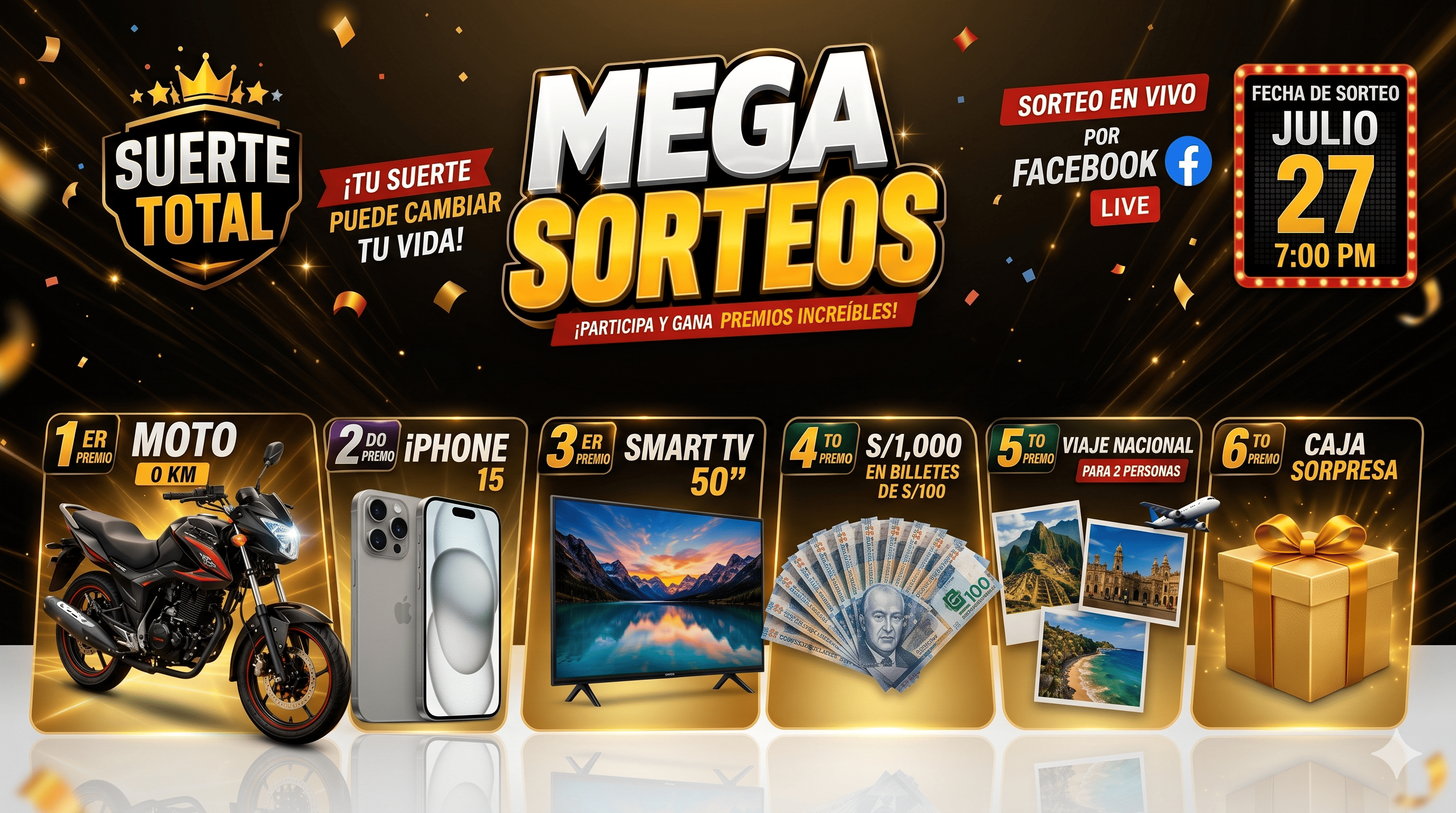 Mega Sorteo— 5 de Julio